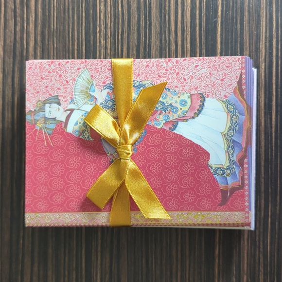 Beautiful set of 10 foiled geisha greeting cards - Picture 5 of 7